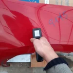 Крыло переднее правое красное Honda Civic 5D 5д